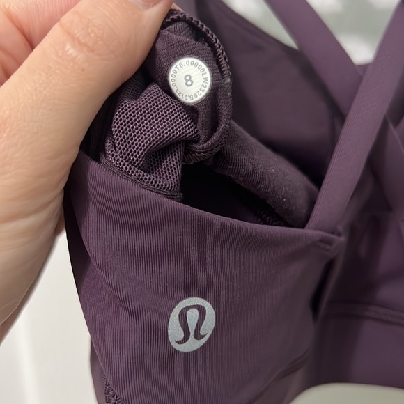 Lululemon Purple Energy Bra 8 - Picture 3 of 3